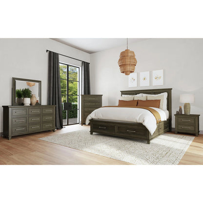 Canterbury - King Storage Bed - Gray
