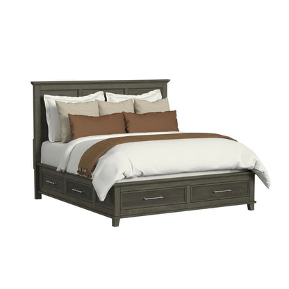 Canterbury - King Storage Bed - Gray