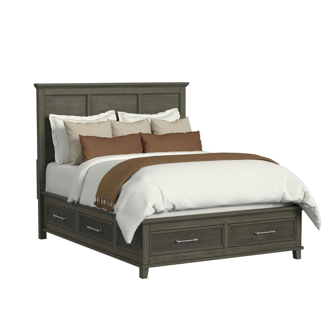 Canterbury - Queen Storage Bed - Gray