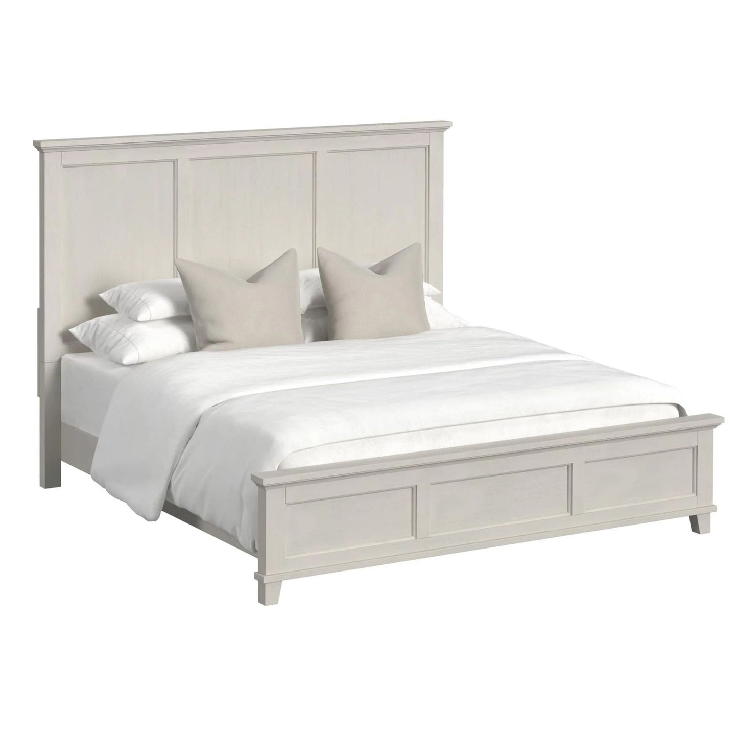 Canterbury - King Panel Bed - Ivory