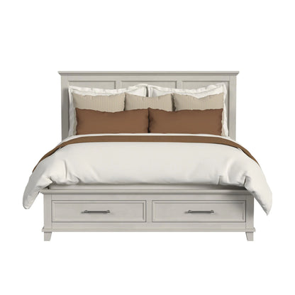 Canterbury - King Storage Bed - Ivory