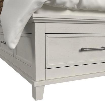 Canterbury - King Storage Bed - Ivory