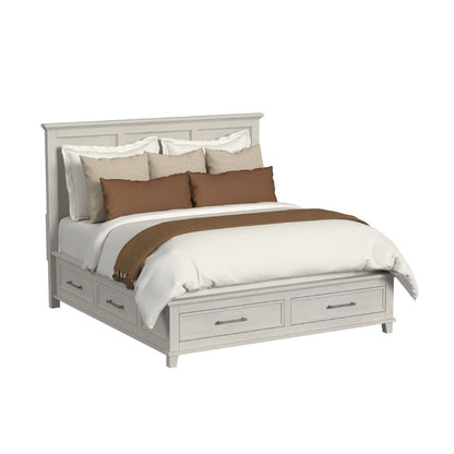 Canterbury - King Storage Bed - Ivory