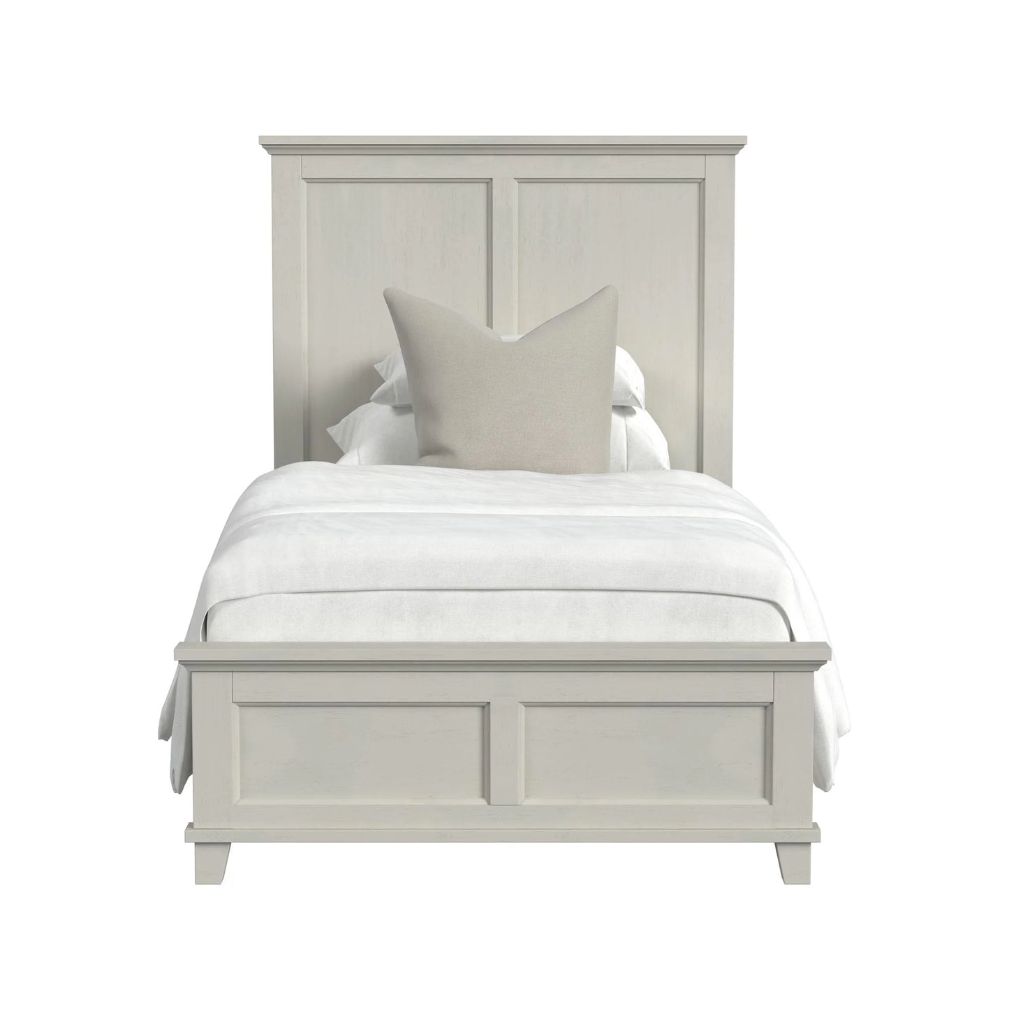 Canterbury - Twin Panel Bed - Ivory