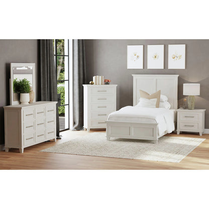 Canterbury - Twin Panel Bed - Ivory
