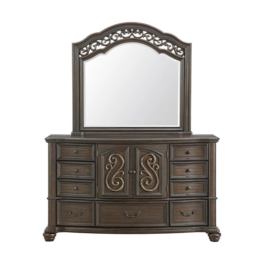 Brunswick - Dresser & Mirror - Mahogany