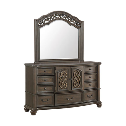 Brunswick - Dresser & Mirror - Mahogany