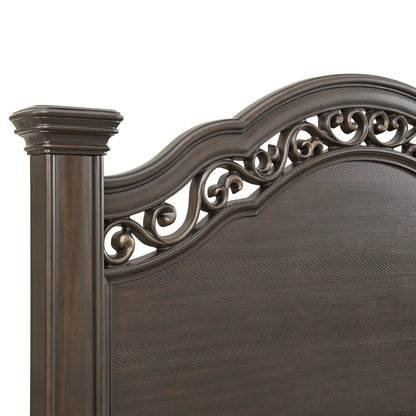 Brunswick - King Panel Bed - Mahogany