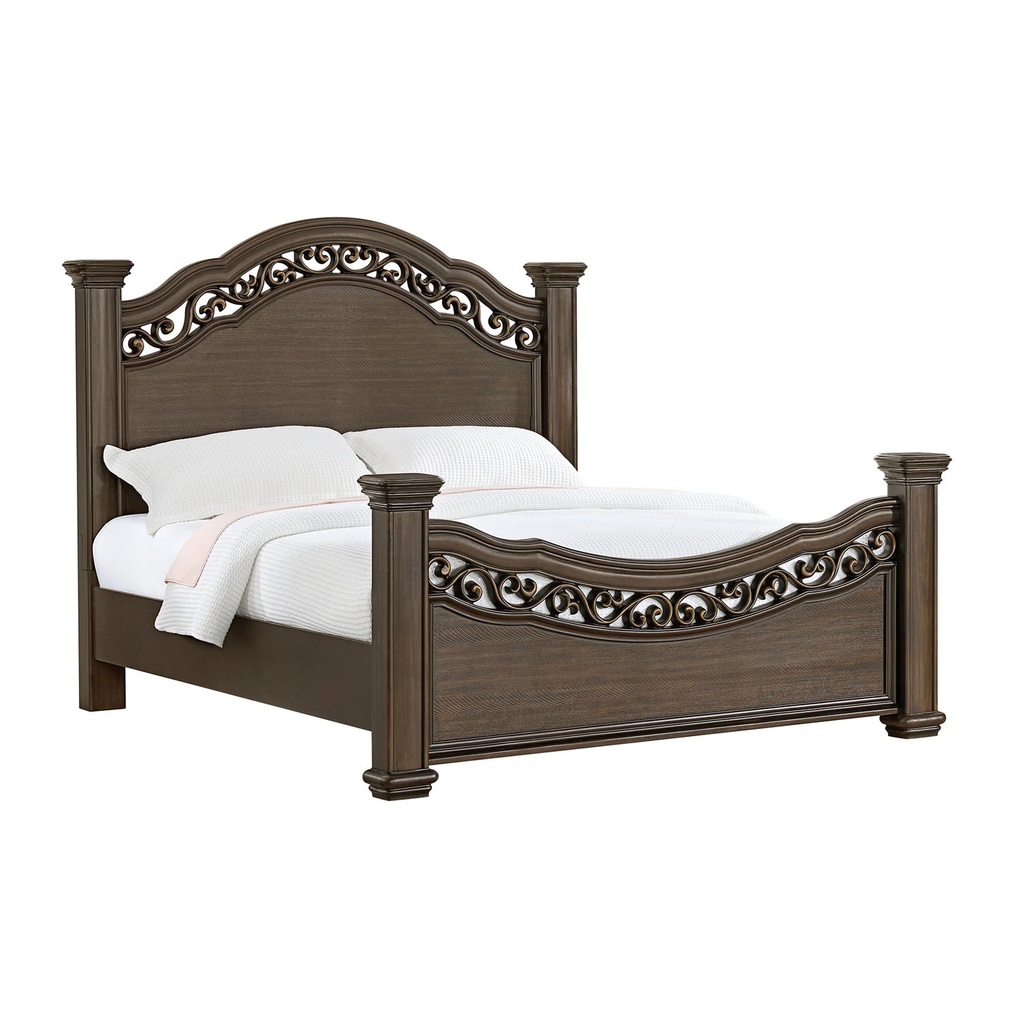 Brunswick - King Panel Bed - Mahogany