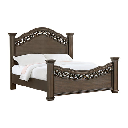 Brunswick - King Panel Bed - Mahogany