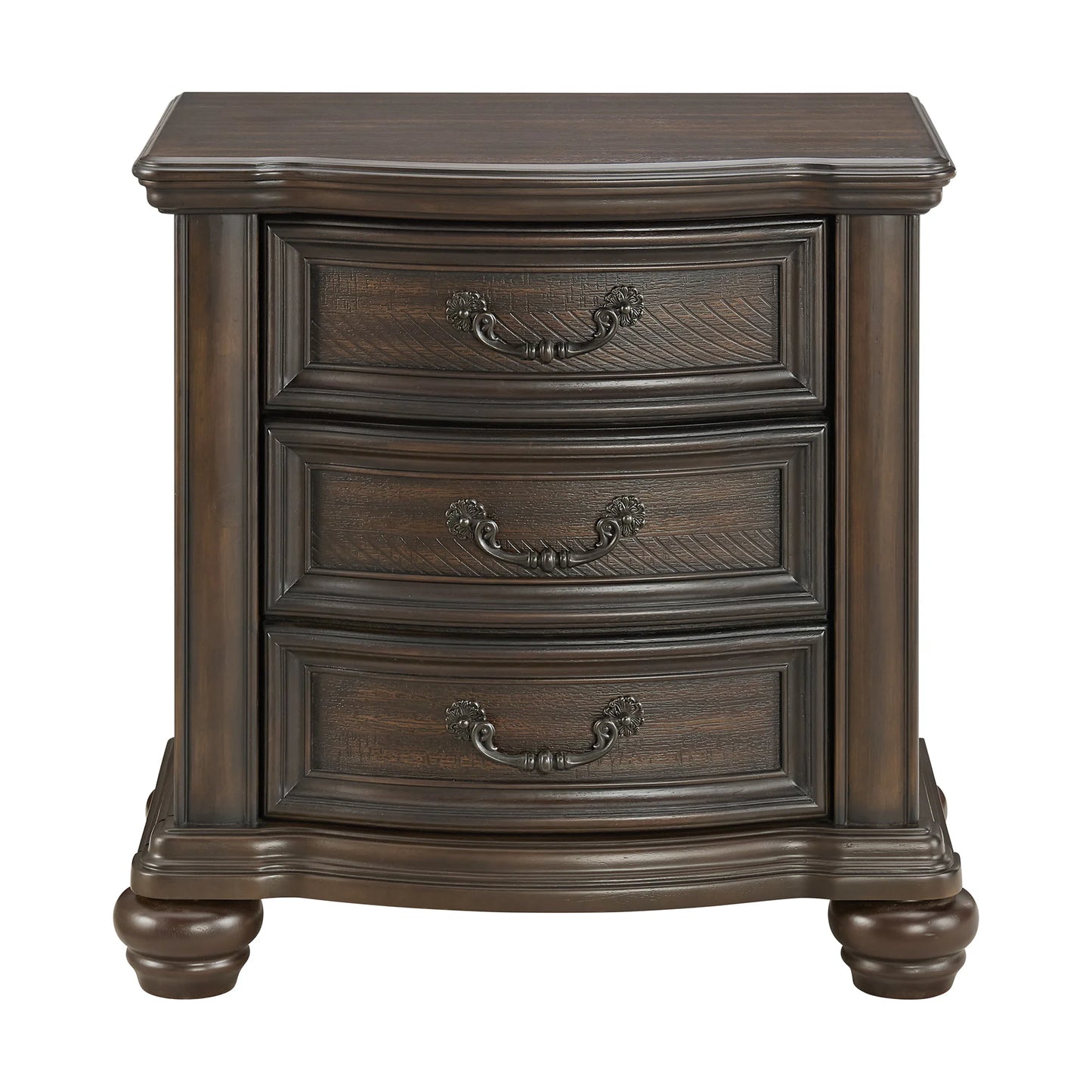 Brunswick - 2-Drawer Nightstand With USB - Mahogany