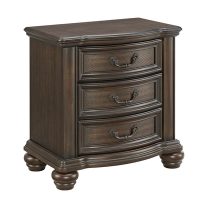 Brunswick - 2-Drawer Nightstand With USB - Mahogany