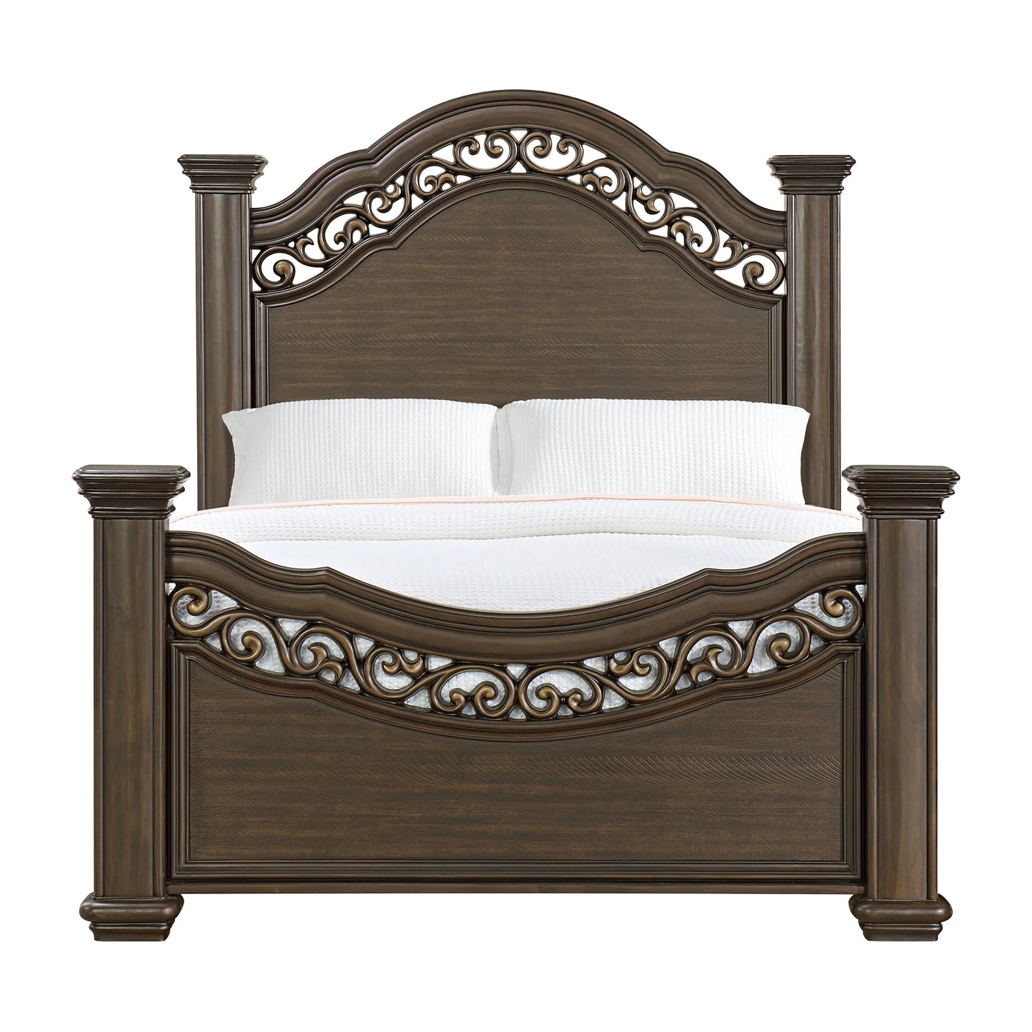 Brunswick - Queen Panel Bed - Mahogany