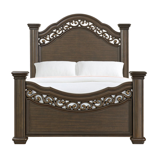 Brunswick - Queen Panel Bed - Mahogany