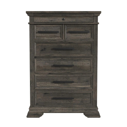Park Ridge - 6-Drawer Chest - Charcoal
