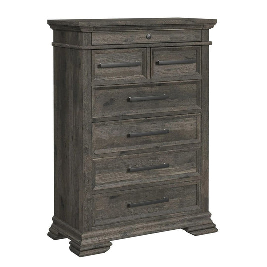 Park Ridge - 6-Drawer Chest - Charcoal