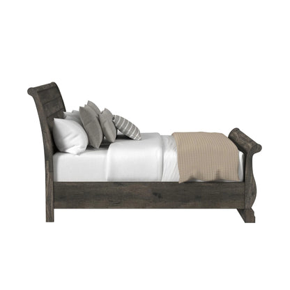 Park Ridge - Queen Sleigh Storage Bed - Charcoal