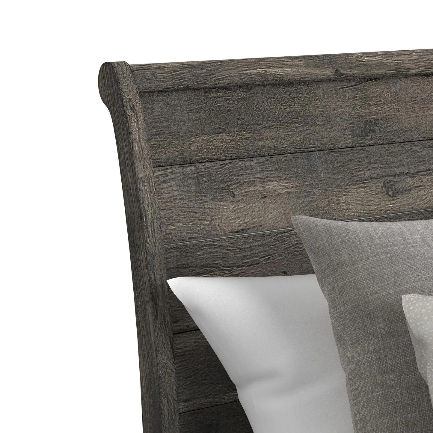 Park Ridge - Queen Sleigh Storage Bed - Charcoal