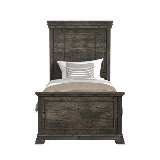 Park Ridge - Twin Panel Bed - Charcoal