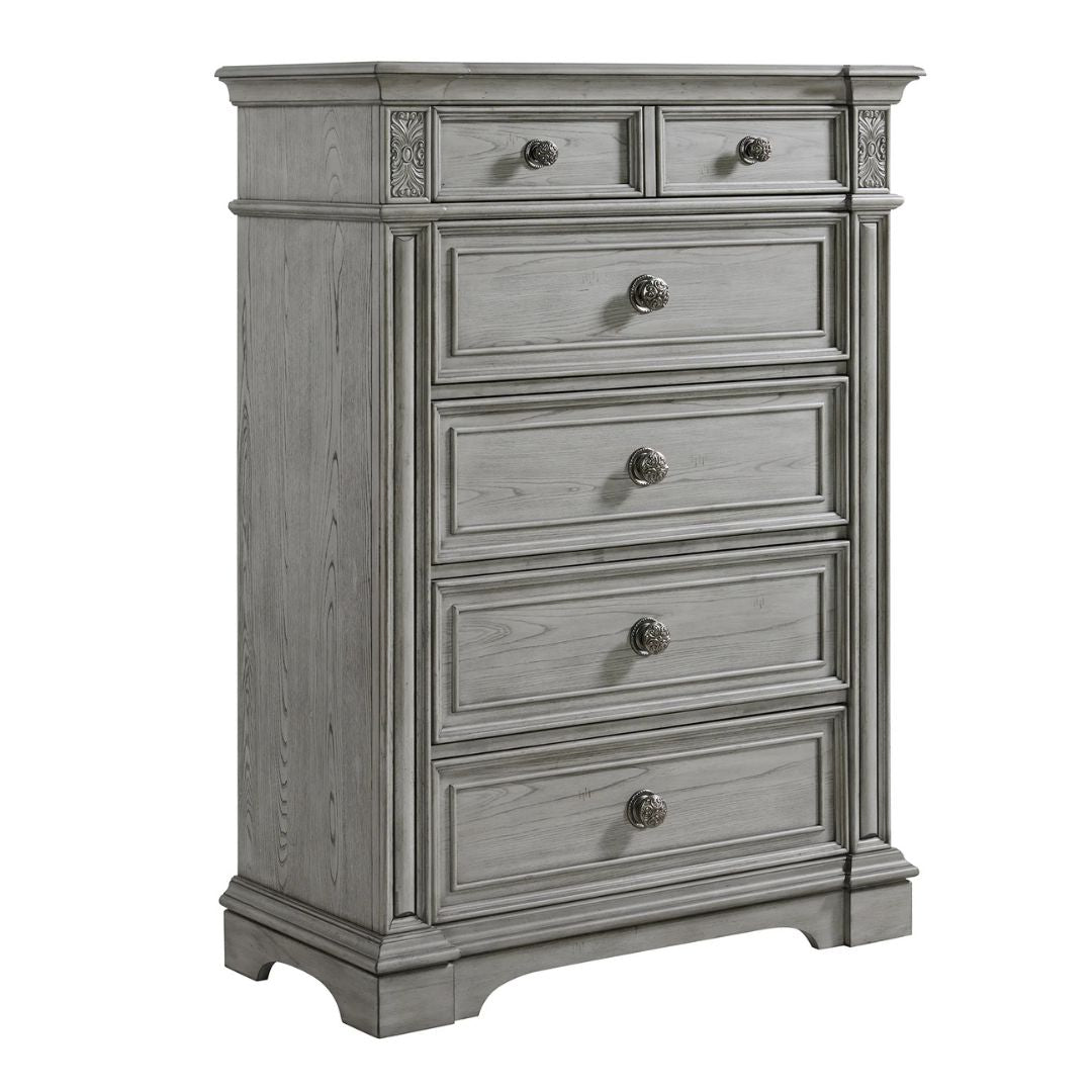 Glenmore - 5-Drawer Chest - Aged Gray