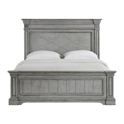 Glenmore - King Panel Bed - Aged Gray