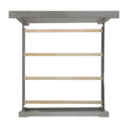 Glenmore - King Panel Bed - Aged Gray
