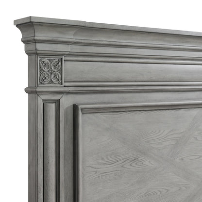 Glenmore - King Panel Bed - Aged Gray