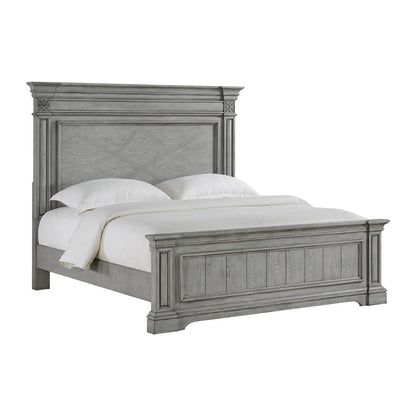 Glenmore - King Panel Bed - Aged Gray