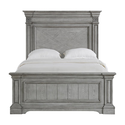 Glenmore - Queen Panel Bed - Aged Gray
