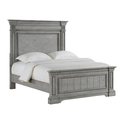 Glenmore - Queen Panel Bed - Aged Gray