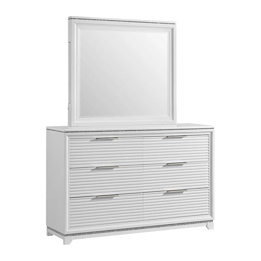 Denmark - Dresser And Mirror Set - White