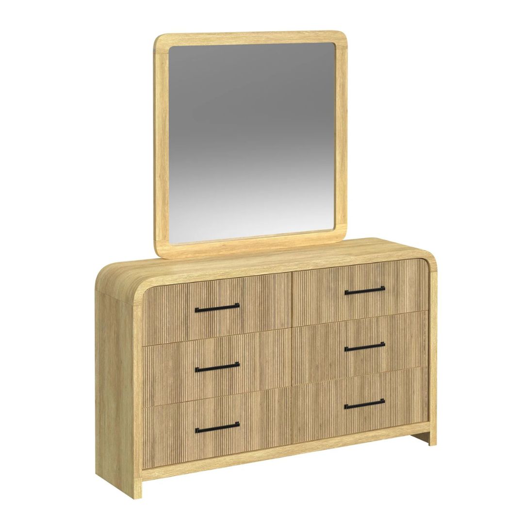Ridgemont - Dresser And Mirror Set - Natural