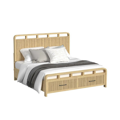 Ridgemont - King Storage Bed - Natural