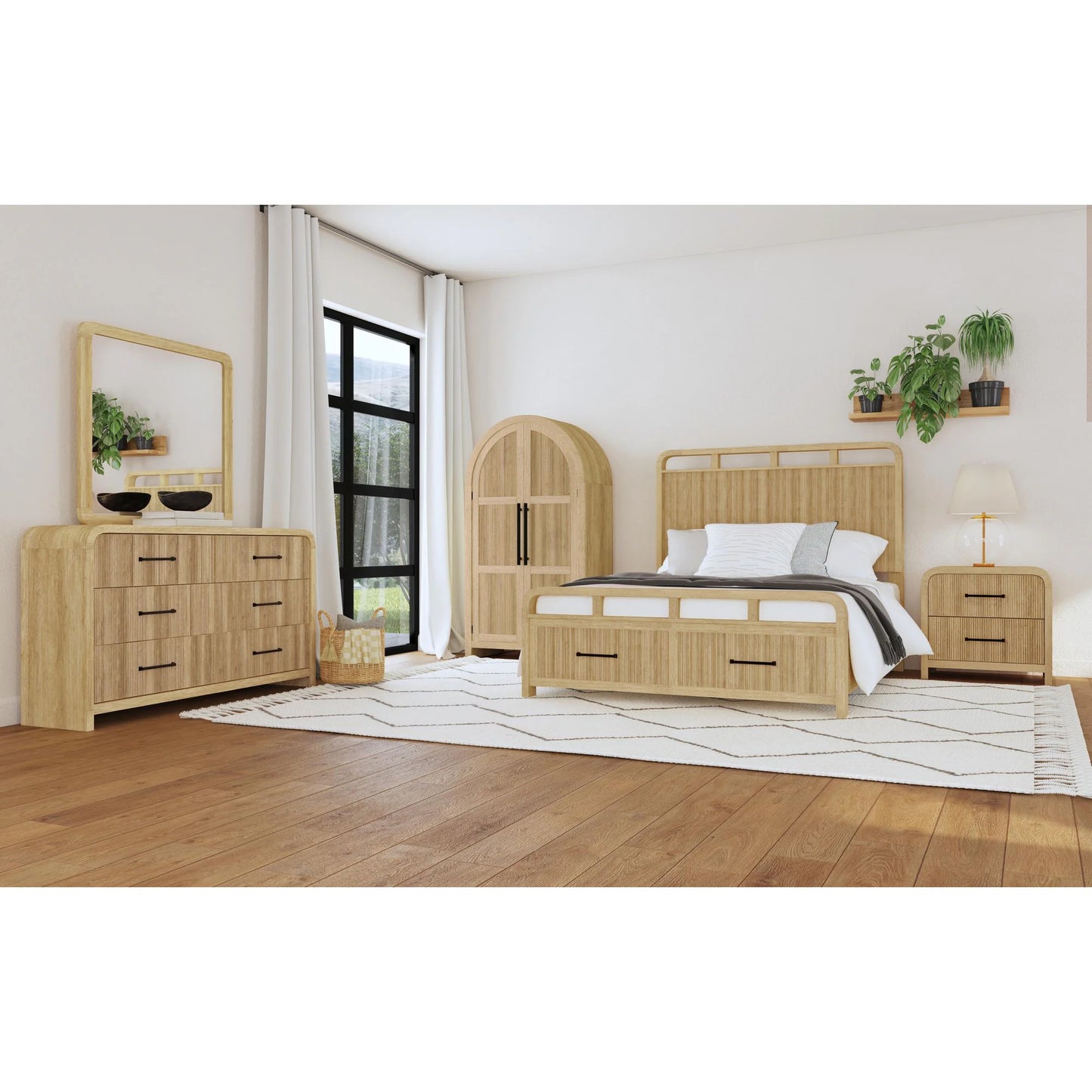 Ridgemont - Queen Storage Bed - Natural