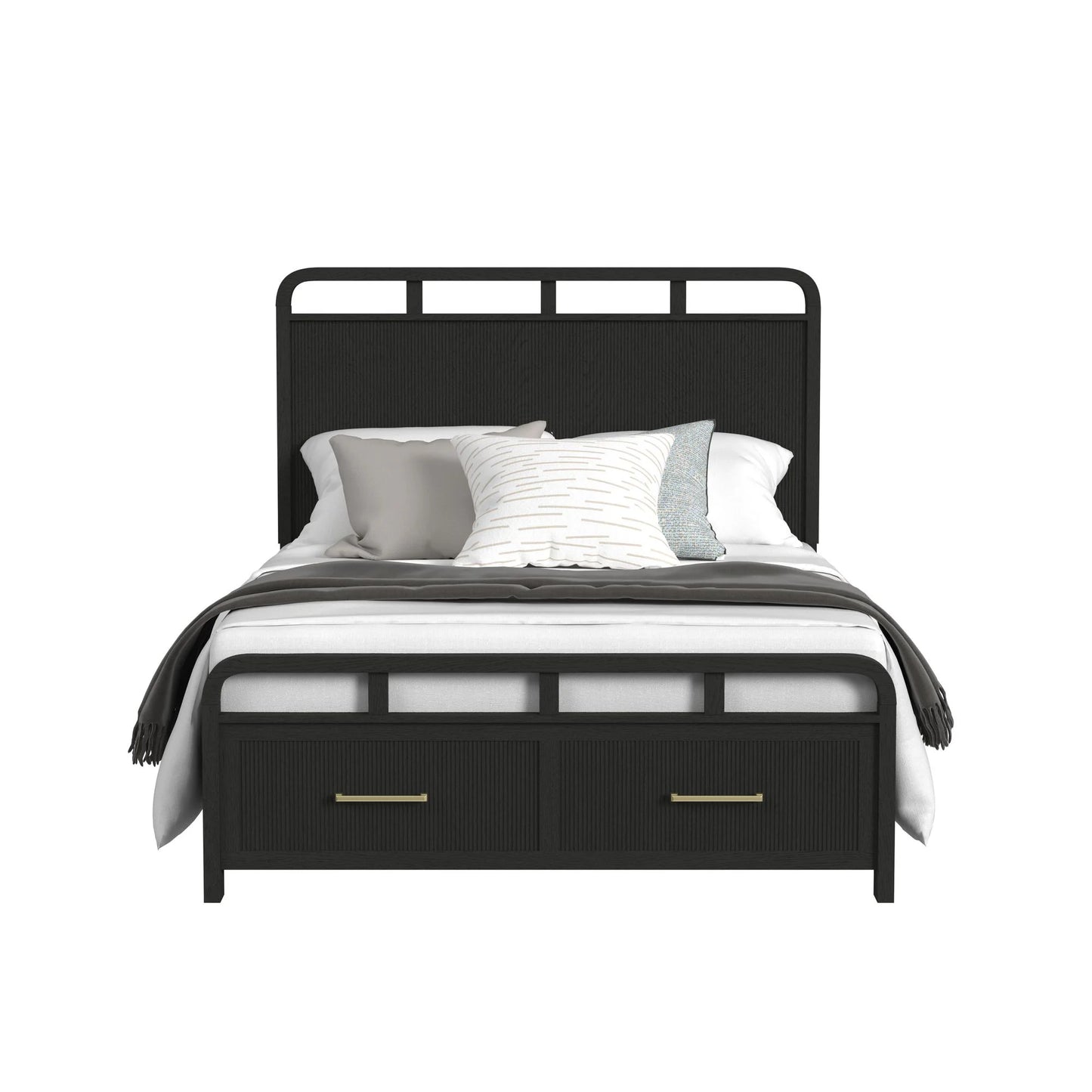 Ridgemont - Full Storage Bed - Black With Grain