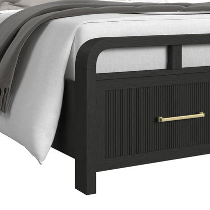 Ridgemont - Full Storage Bed - Black With Grain