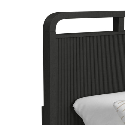 Ridgemont - Twin Storage Bed - Black With Grain
