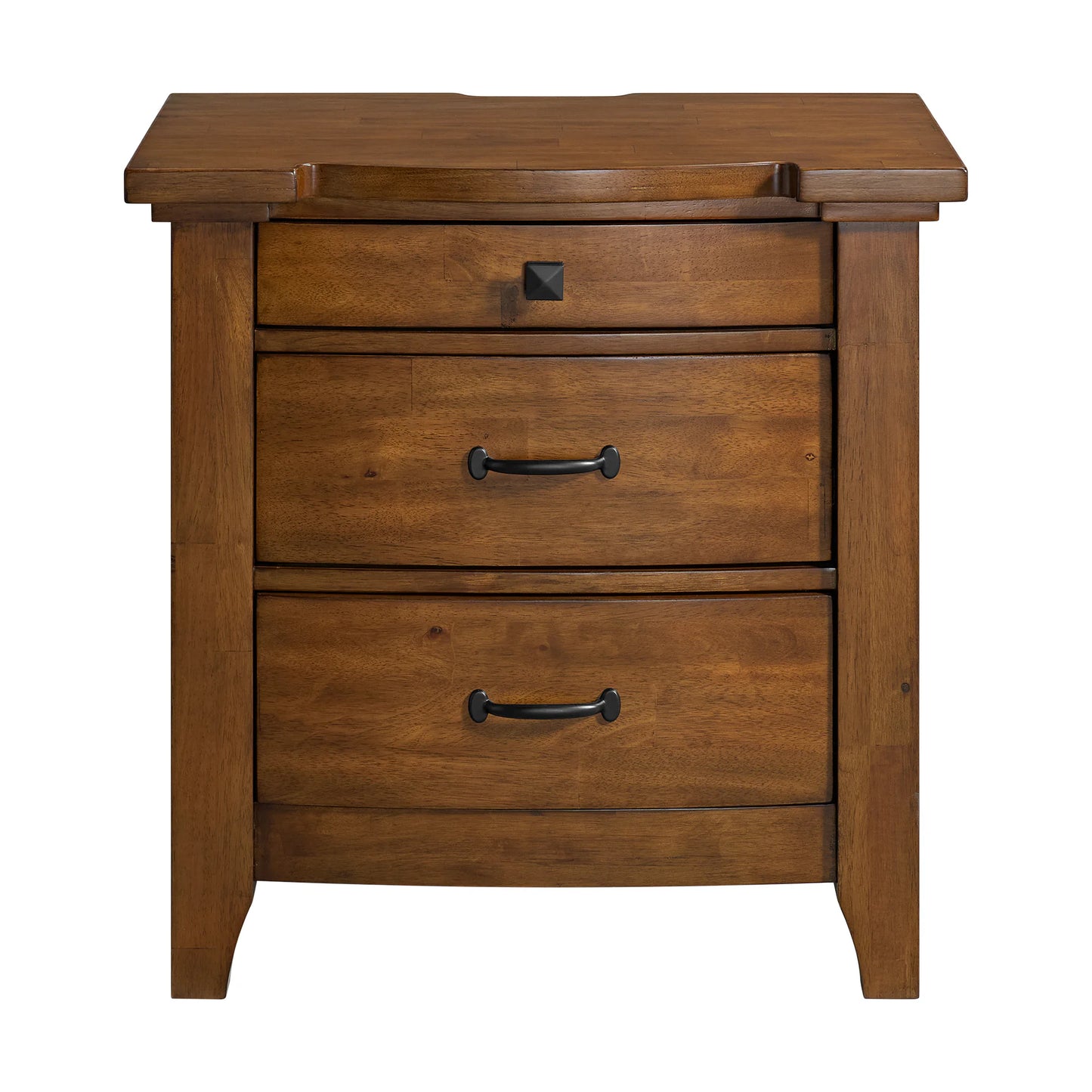 Gage - 3-Drawer Nightstand With USB And Power - Chestnut
