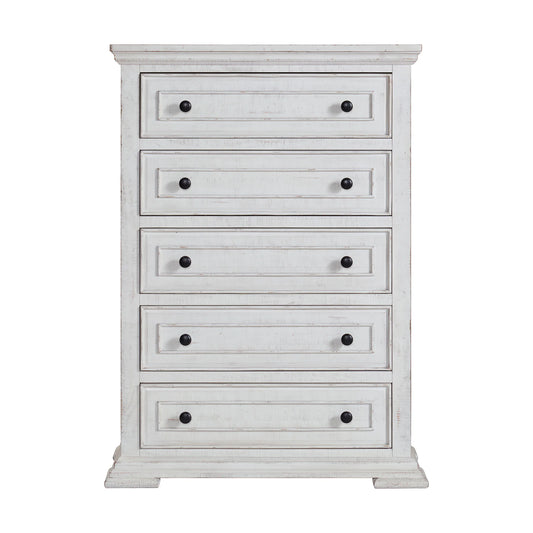 Heather - 5-Drawer Chest - Rustic White