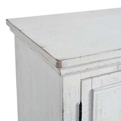 Heather - Dresser & Mirror - Rustic White