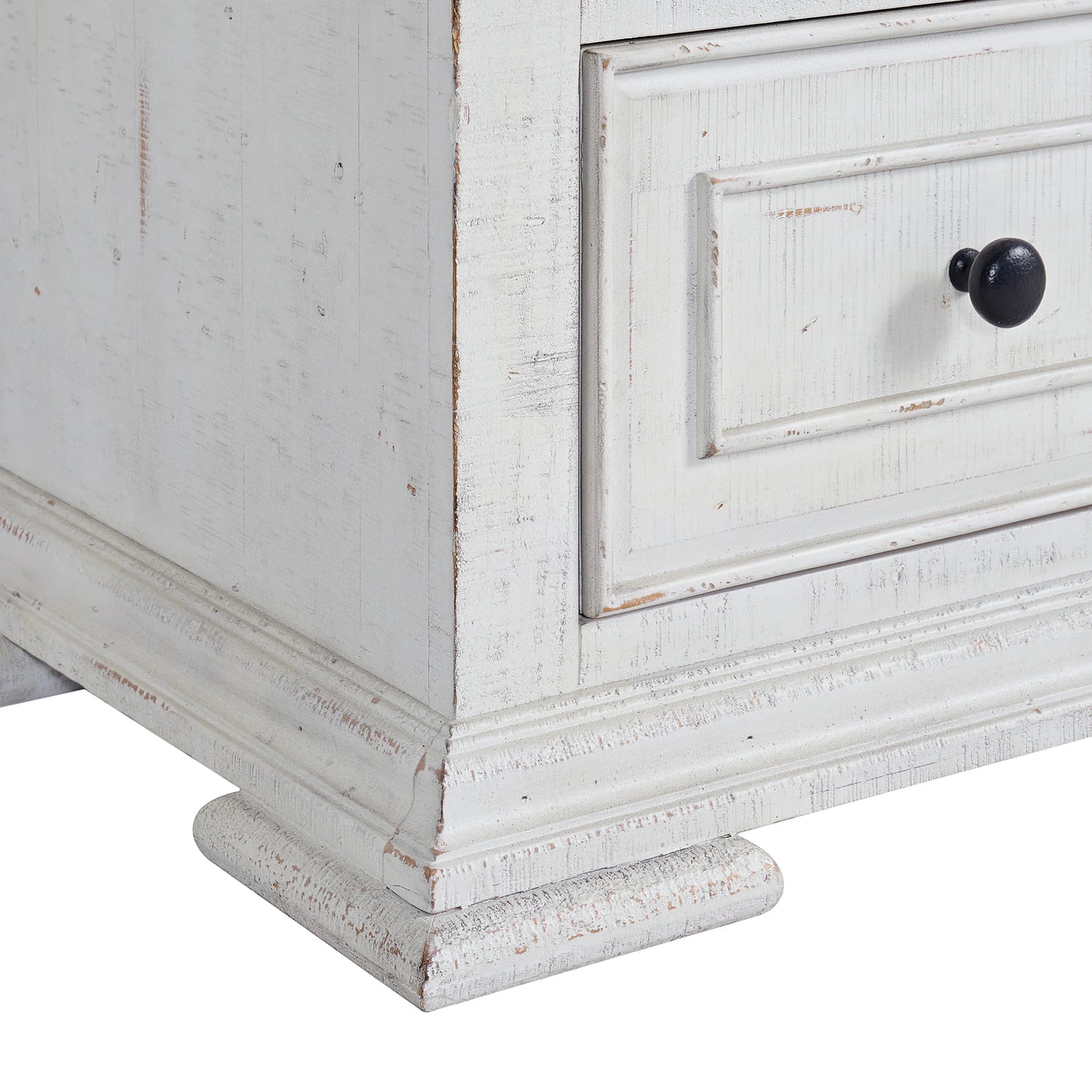 Heather - Dresser & Mirror - Rustic White