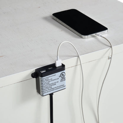 Heather - 1-Drawer Nightstand With USB - Rustic White