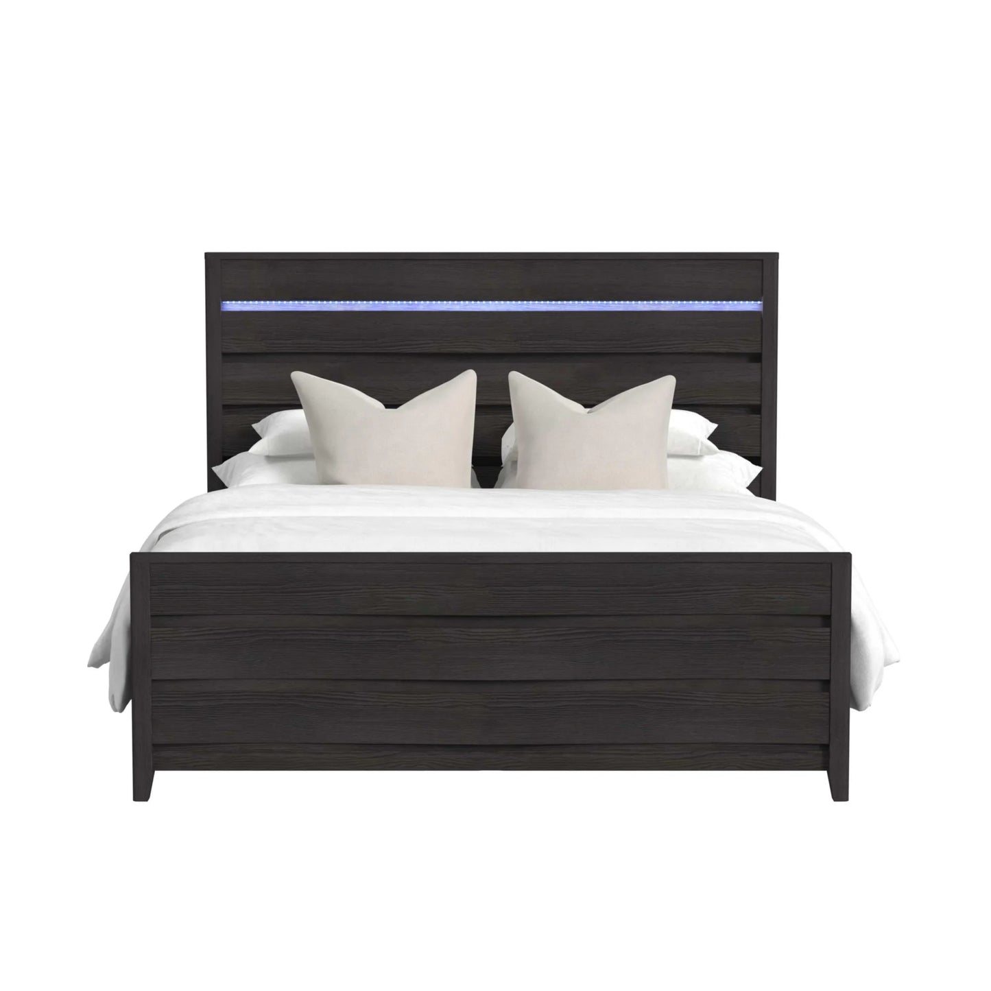 Tobias - King Bed With LED - Black