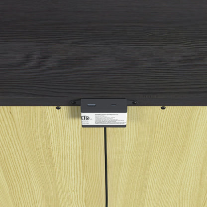 Tobias - 2-Drawer Nightstand With USB - Black