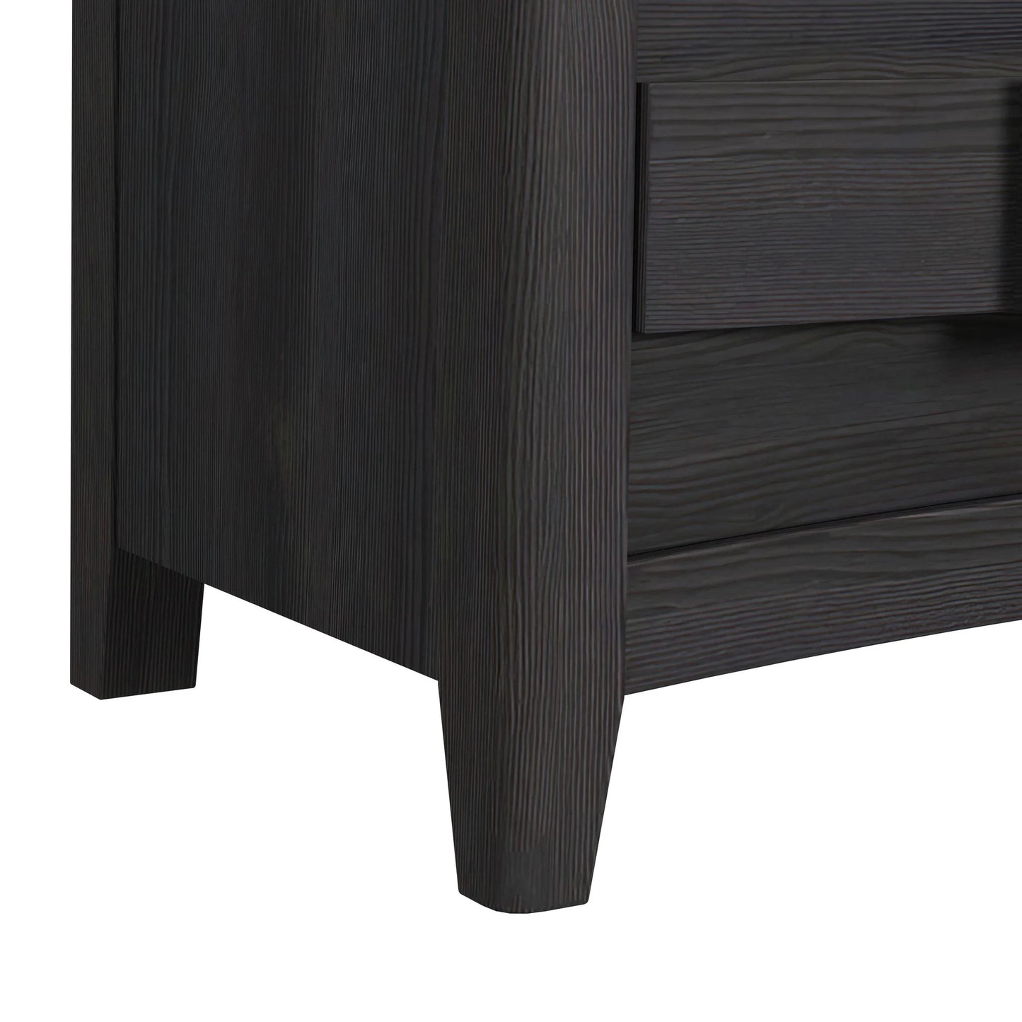 Tobias - 2-Drawer Nightstand With USB - Black