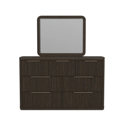 Sylvie - Dresser & Mirror - Dark Brown