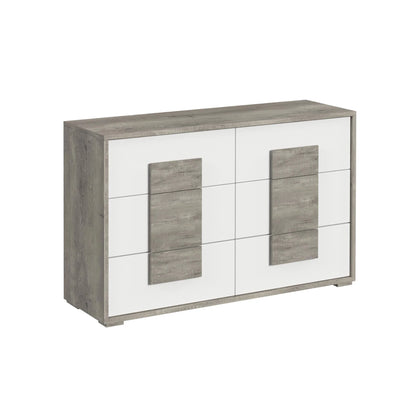 San Matteo - 6-Drawer Dresser - Gray