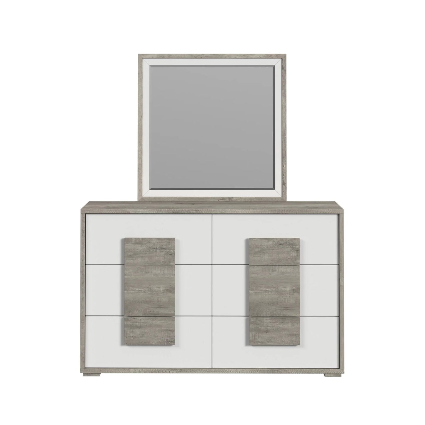 San Matteo - Dresser & Mirror - Gray
