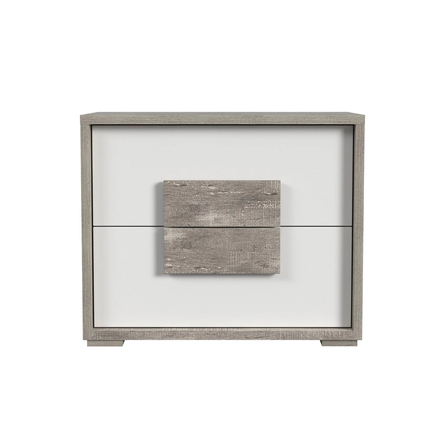 San Matteo - 2-Drawer Nightstand With USB - Gray