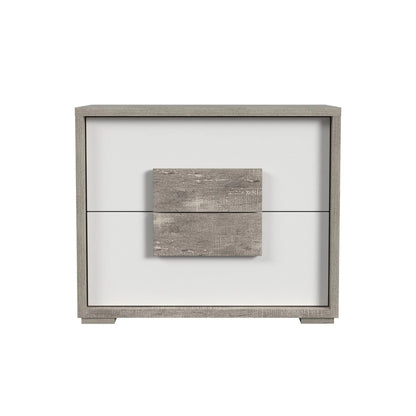San Matteo - 2-Drawer Nightstand With USB - Gray